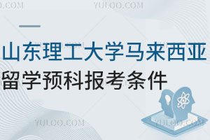 2025年山东理工大学马来西亚留学预科报考条件