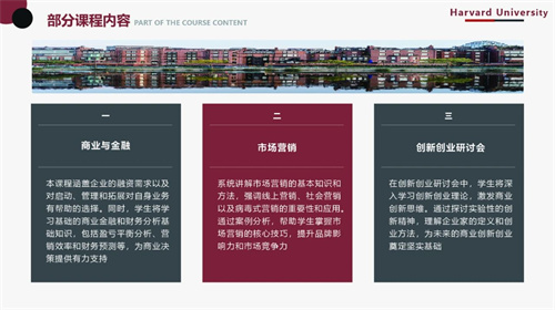 哈佛大学全球商业创新与创业项目