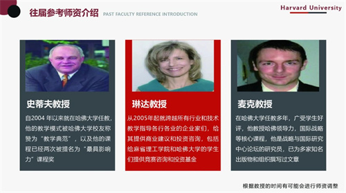 哈佛大学全球商业创新与创业项目