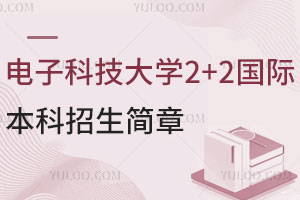 2025年电子科技大学2+2国际本科招生简章发布