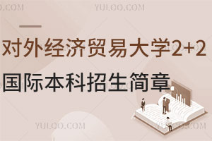 对外经济贸易大学2+2国际本科招生简章，国际学历，国家认证！