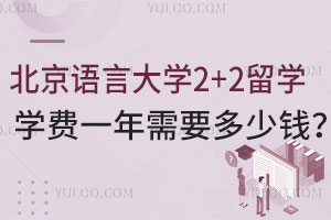 北京语言大学2+2留学学费一年需要多少钱？