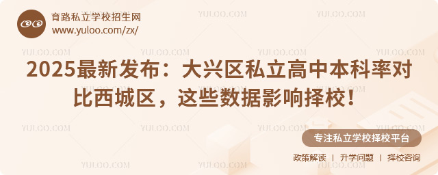 大兴区私立高中本科率对比西城区