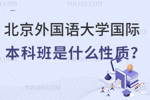 北京外国语大学国际本科班是什么性质？