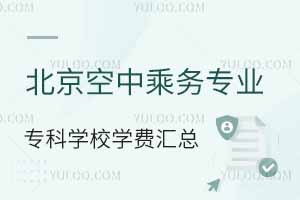 北京空中乘務(wù)專業(yè)專科學(xué)校學(xué)費(fèi)匯總