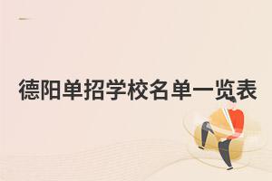 德阳单招学校名单一览表