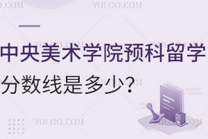 2025中央美术学院预科留学分数线是多少？