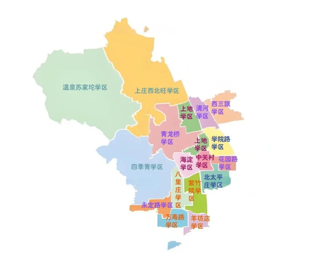 海淀区学区地图