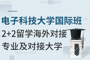 电子科技大学国际班2+2留学海外对接专业及对接大学