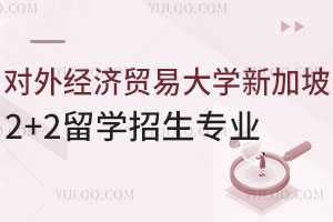 对外经济贸易大学新加坡2+2留学招生专业有哪些？