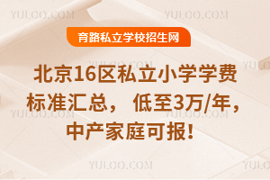 2025����16��˽��Сѧѧ�ѱ�׼���ܣ�����3��/�꣬�в���ͥ�ɱ���