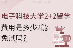 电子科技大学2+2留学费用是多少？能免试吗？