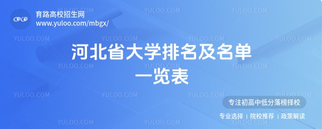 河北省大学排名及名单一览表
