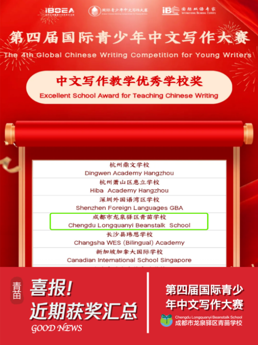 青苗学校成都校区竞赛成绩
