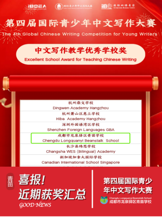 青苗学校成都校区竞赛成绩