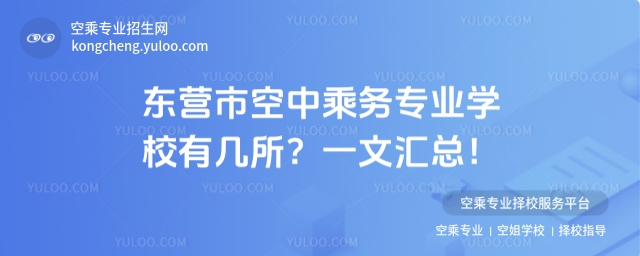 東營市空中乘務(wù)專業(yè)學(xué)校有幾所?一文匯總!