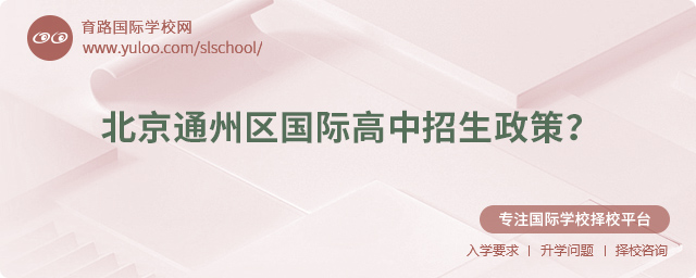 2025年北京通州区国际高中招生政策