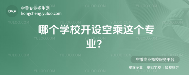 哪個學校開設空乘這個專業?