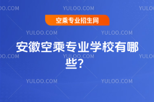 安徽空乘專業(yè)學(xué)校有哪些?