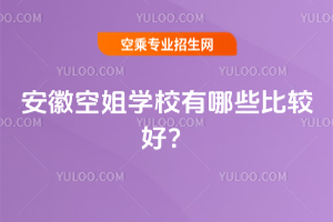 2025年安徽空姐學校有哪些比較好?