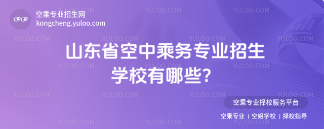 山東省空中乘務專業(yè)招生學校有哪些?