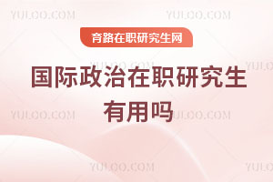 国际政治在职研究生有用吗