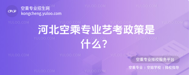 河北空乘專業藝考政策是什么?