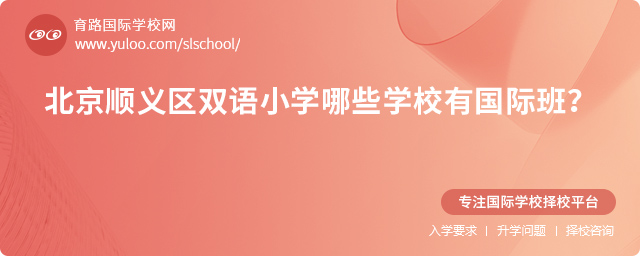 北京顺义区双语小学哪些学校有国际班