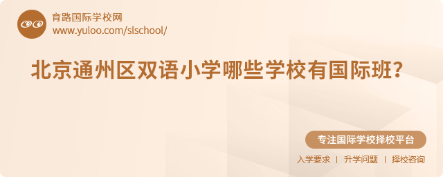 北京通州区双语小学哪些学校有国际班