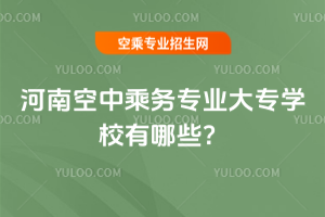 2025年河南空中乘務(wù)專(zhuān)業(yè)大專(zhuān)學(xué)校有哪些?