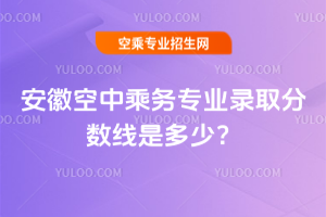 2025年安徽空中乘務(wù)專業(yè)錄取分?jǐn)?shù)線是多少?
