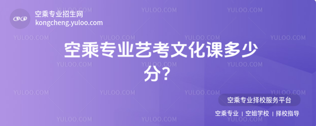 空乘專業(yè)藝考文化課多少分?