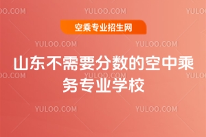 2025年山東不需要分數的空中乘務專業學校有哪些?