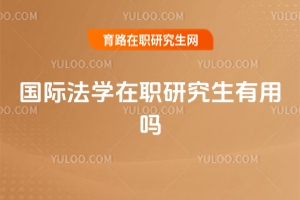 国际法学在职研究生有用吗