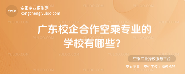廣東校企合作空乘專業的學校有哪些?
