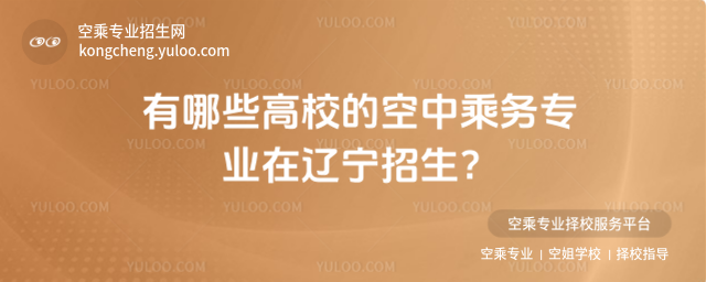 有哪些高校的空中乘務專業在遼寧招生?
