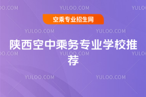 2025年陜西空中乘務專業學校推薦