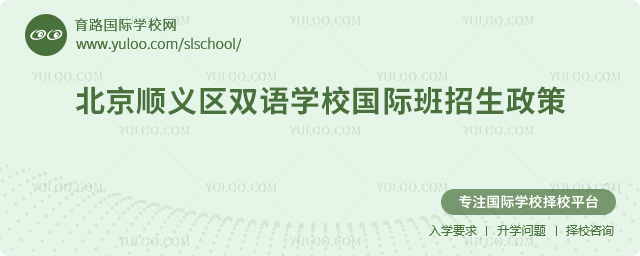 2025年北京顺义区双语学校国际班招生政策