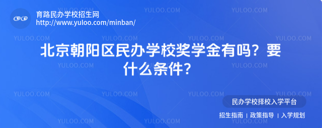北京朝阳区民办学校奖学金有吗?要什么条件?