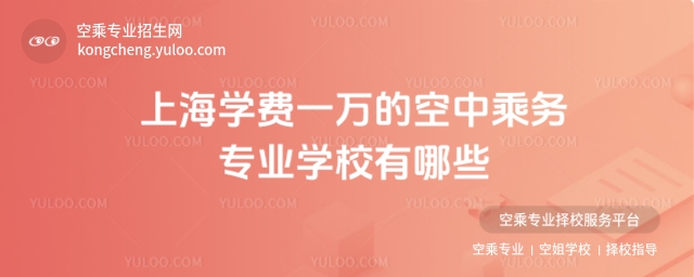 上海學費一萬的空中乘務(wù)專業(yè)學校有哪些?