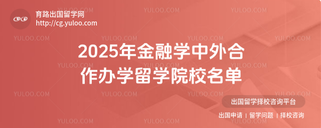 金融学中外合作办学留学院校