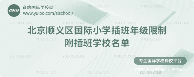 2025-2026第一学期北京顺义区国际小学插班年级限制