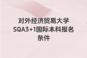 对外经济贸易大学SQA3+1国际本科报名条件