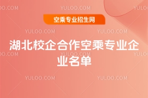 湖北校企合作空乘專業企業名單