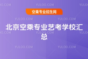 北京空乘專業藝考學校匯總