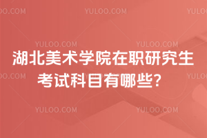 湖北美术学院在职研究生考试科目有哪些？入学几乎零门槛，放心报考！