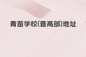 青苗学校(普高部)地址