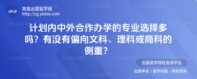 中外合作办学专业选择多吗