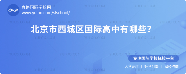 2026年北京市西城区国际高中有哪些