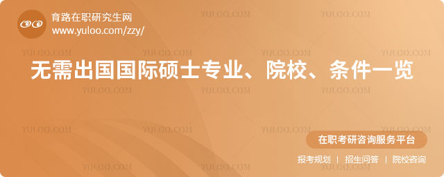无需出国国际硕士专业